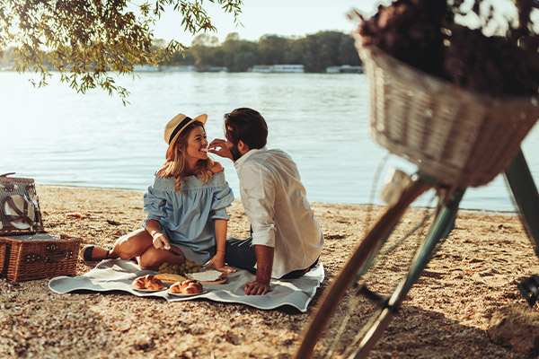 Paar Picknick